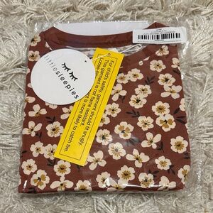 Little Sleepies Mocha Blossom Pajama Set